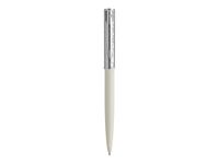 Waterman Allure Deluxe - Stylo à bille capuchon chromé - blanc