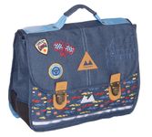 Cartable Poids Plume Vroum - 38 cm - 2 compartiments - bleu marine - Kid'Abord
