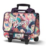 Princesses Disney Girl power - Cartable avec chariot amovible 38 cm - 1 compartiment - Karactermania