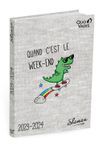 Agenda Shaman - 1 jour par page - 12 x 17 cm - quand c'est le weekend Dino - Quo Vadis