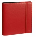 Agenda à élastique Time&Life Medium - 1 semaine sur 2 pages - 16 x 16 cm - rouge vermillon - Quo Vadis