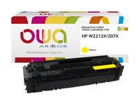 Cartouche laser remanufacturée HP 207X - jaune - Owa