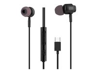 T'nB C-BUDS - Kit main libre - Ecouteurs filaire avec micro - intra-auriculaire - noir