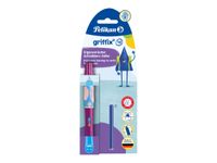 Pelikan Griffix 4 - Stylo plume - pourpre/bleu/rose