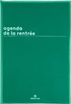 Agenda de la rentrée Boréal - 1 semaine sur 2 pages - 16 x 24 cm - vert - Oberthur
