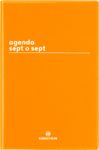 Agenda Boréal Sept O Sept - 1 semaine sur 2 pages - 10 x 15 cm - moutarde - Oberthur