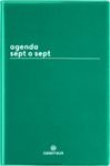 Agenda Boréal Sept O Sept - 1 semaine sur 2 pages - 10 x 15 cm - vert - Oberthur
