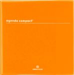 Agenda Boréal Compact² - 1 semaine sur 2 pages - 16,5 x 16,5 cm - moutarde - Oberthur