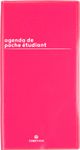 Agenda de poche Boréal Étudiant - 1 semaine par page - 9,5 x 18 cm - rouge - Oberthur