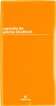Agenda de poche Boréal Étudiant - 1 semaine par page - 9,5 x 18 cm - moutarde - Oberthur