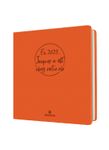 Agenda Camelia - 1 semaine sur 2 pages - 16,5 x 16,5 cm - orange - Oberthur
