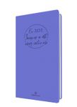 Agenda Camelia 16 poche - 1 semaine sur 2 pages - 9,5 x 17,5 cm - lilas - Oberthur