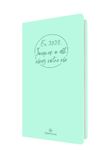 Agenda Camelia 16 poche - 1 semaine sur 2 pages - 9,5 x 17,5 cm - lagon - Oberthur