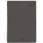 Agenda à spirale Grenade 27 - 1 semaine sur 2 pages - gris - Oberthur