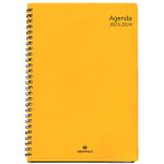 Agenda à spirale Grenade 27 - 1 semaine sur 2 pages - jaune - Oberthur