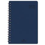 Agenda à spirale Grenade 15 - 1 semaine sur 2 pages - marine - Oberthur