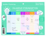 Calendrier Hebdo Planning - 53 feuillets - 18 x 23 cm - Oberthur