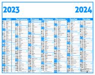 Calendrier Classique - 7 mois par face - 21 x 26,5 cm - Oberthur