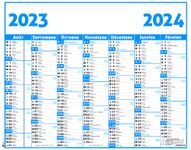 Calendrier Classique - 7 mois par face - 43 x 55 cm - Oberthur