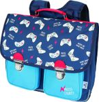 Cartable Les Scolaires Garçon - 38 cm - 2 compartiments - marine et bleu - Oberthur