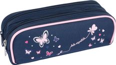Trousse Lola Espeleta - 2 compartiments - marine - Oberthur
