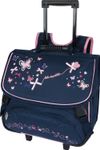Cartable à roulettes Lola Espeleta - 38 cm - 2 compartiments - marine - Oberthur