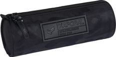 Trousse ronde Kaporal Boy - 1 compartiment - noir et motif camouflage - Oberthur