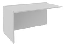Banque d'accueil Module de départ bas OLA - L122,5 x H75,5 x P82,5 cm - structure blanc perle, plateau blanc perle