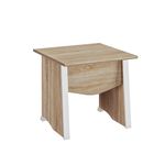 Bureau MAMBO - 80 cm - Pieds panneaux - Chêne Sonoma/blanc