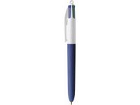 BIC 4 Couleurs WOOD - Stylo à bille 4 couleurs - corps bleu