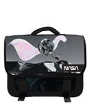 Cartable NASA 38 cm - 2 compartiments - gris - Bagtrotter