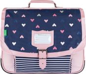 Cartable Tann's Suzie 38 cm - 1 compartiment - bleu / rose