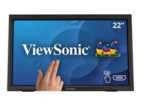 ViewSonic TD2223 - Écran LED - 22" (21.5" visualisable) - écran tactile - 1920 x 1080 Full HD (1080p) @ 75 Hz - TN - 250 cd/m² - 1000:1 - 5 ms - HDMI, DVI-D, VGA - haut-parleurs