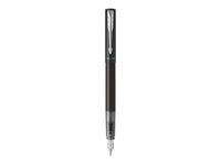 Parker Vector XL - Stylo plume noir - pointe moyenne - bleu