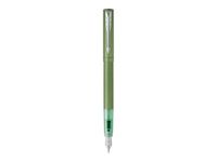 Parker Vector XL - Stylo plume vert - pointe moyenne - bleu