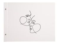 Exacompta Art - Album photos à vis 37 x 29 cm - 40 pages noires - ivoire