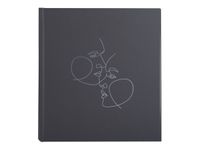 Exacompta Art - Album photos 29 x 32 cm - 60 pages noires - noir