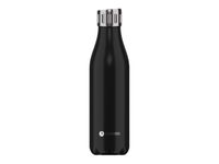 Les Artistes Paris - Gourde Bouteille isotherme 500 ml - noir - bouchon sport - acier inoxydable