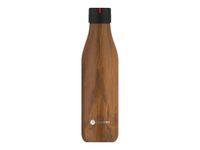 Les Artistes Paris - Gourde Bouteille isotherme 500 ml - bois - acier inoxydable