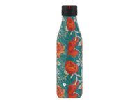 Les Artistes Paris - Gourde Bouteille isotherme 500 ml - Pivoines - acier inoxydable