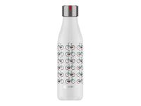 Les Artistes Paris - Gourde Bouteille isotherme 500 ml - blanc/vélos - acier inoxydable