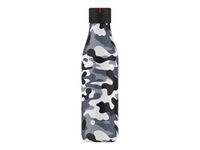 Les Artistes Paris - Gourde Bouteille isotherme 500 ml - camouflage gris - acier inoxydable