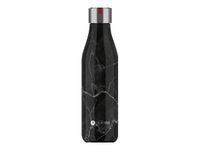 Les Artistes Paris - Gourde Bouteille isotherme 500 ml - marbre noir - acier inoxydable