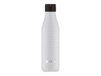 Les Artistes Paris - Gourde Bouteille isotherme 750 ml - blanc nid d'abeilles - acier inoxydable