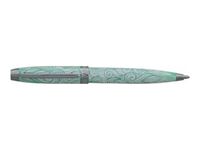 Enzo Varini Mini Taormina Tropea - Stylo à bille - acier blanc motif vert