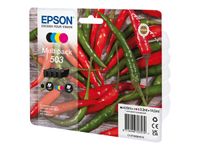 Epson 503 Piments - pack de 4 - noir, jaune, cyan, magenta - cartouche d'encre originale
