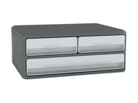 CEP MoovUp GreenSpirit - Module 2 petits tiroirs + 1 grand - gris
