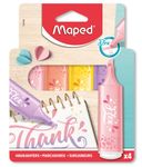 Maped Fluo'peps Flex Pastel - Pack de 4 surligneurs - couleurs assorties