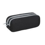 Trousse rectangulaire Black Dual - 2 compartiments - noir - Viquel