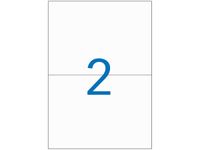 Apli Agipa - Etui A5 - 32 Étiquettes blanches multi-usages - 105 x 148 mm - coins droits - réf 100316